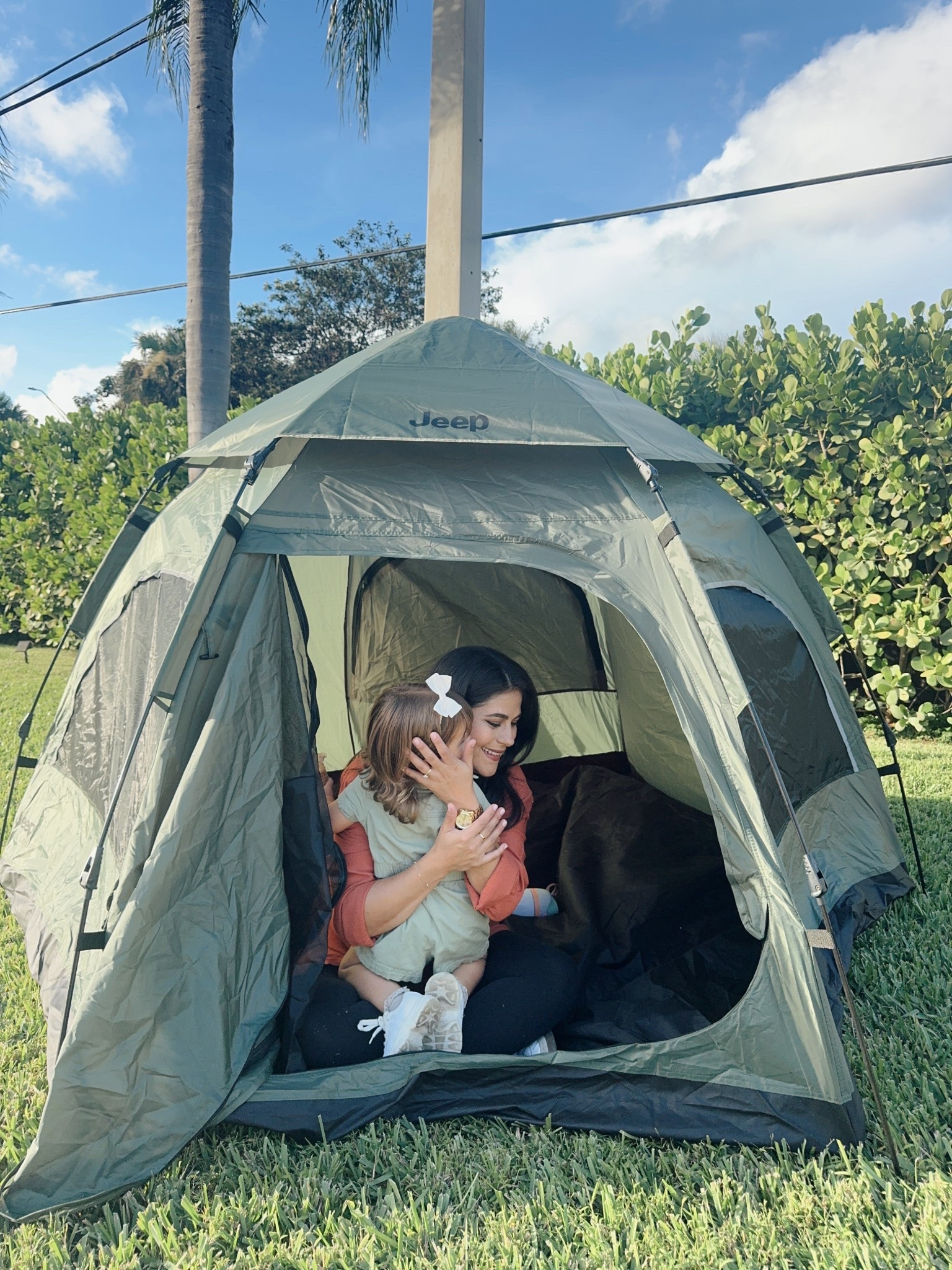 If you have been following along our stories we bought a new house! 🏡 but… we already sold our old house and had to move out 😅🙃 so we are currently staying with family until our new place is ready to move into. Since we have taken Alessandra out of her routine I have been trying to find fun ways to keep entertained and excited for this special “vacation” we are on! 😅I am hoping for a little cold front come in so we can do a real over night camping outside! Also, let me tell you the set up of this tent is so easy! I am officially 9 months pregnant and did this in less than 10 minutes by myself! 👏🙌😅🤰



#LTKKids #LTKdayinmylife #LTKGiftGuide