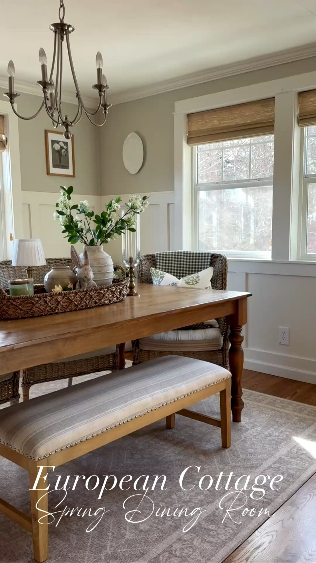 🌿 Come take a peek at our little dining room — cottage core spring edition.
There is something so soul-settling about a space that feels collected, cozy, and kissed by the season. We're mixing beautiful spring green prints that layer together like they were always meant to be, tucking in pretty woven baskets that add that perfectly imperfect texture, and filling every corner with green and white stems that look like they were just picked from the garden this morning. 🌸🧺
No fuss. No perfectly matching sets. Just warmth, intention, and a little bit of that storybook spring feeling we all crave this time of year.
This is the dining room that makes you want to pour a cup of tea and stay a while. ☕🌷

Green Gingham Throw 
Copy and paste this link into your browser 

https://urlgeni.us/grnginghmthrw

#LTKHome #LTKSpringSale #LTKSeasonal