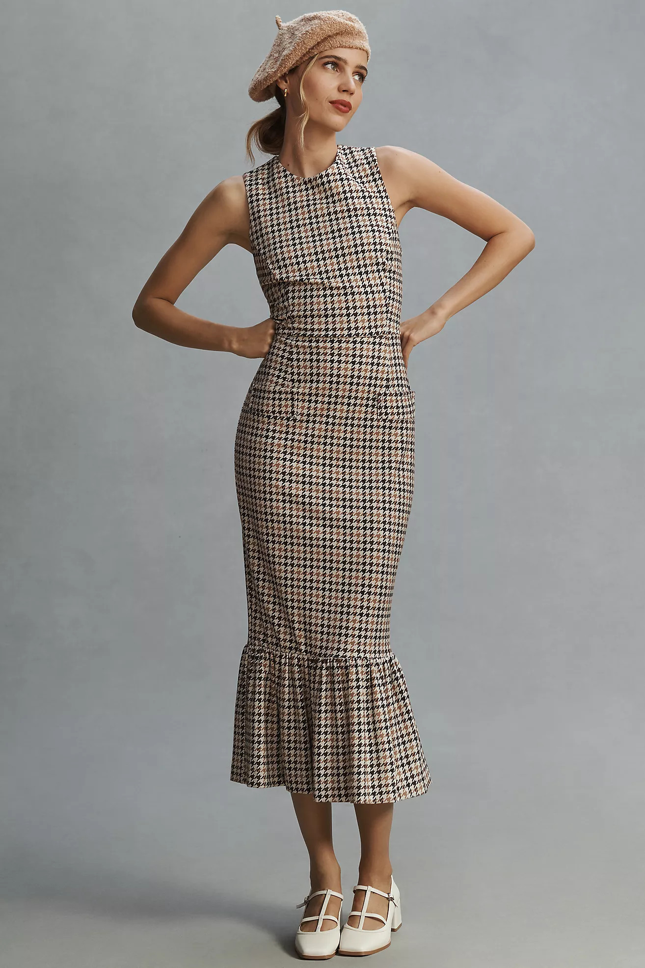 Hope for Flowers by Tracy Reese Sleeveless Printed Flounce Midi Dress | Anthropologie (US)