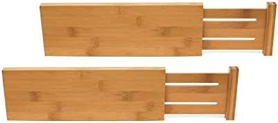 Lipper International 8895 Bamboo Wood Custom Fit Adjustable Dresser Drawer Dividers, Set of 2 | Amazon (US)
