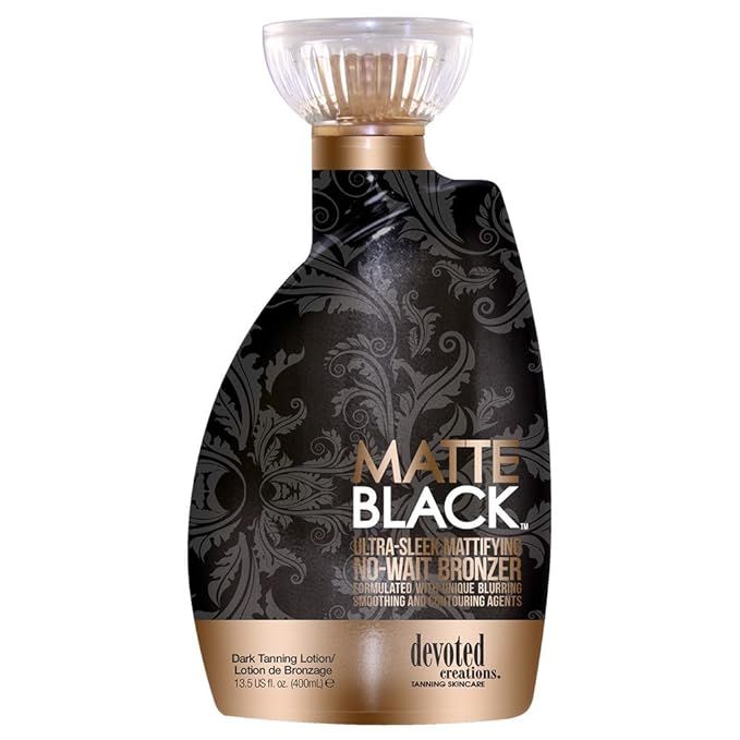 Matte Black, Ultra Sleek, No Wait Tanning Bronzer Lotion 13.5 Ounce | Amazon (US)