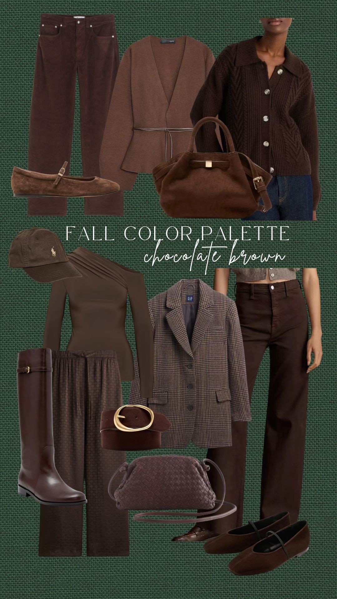 Chocolate brown fall color palette 〰️ I love this color for the season! Rounding up dresses, sweaters, purses, shoes, jackets and accessories perfect for fall and into holiday.

#LTKFindsUnder100 #LTKShoeCrush #LTKItBag