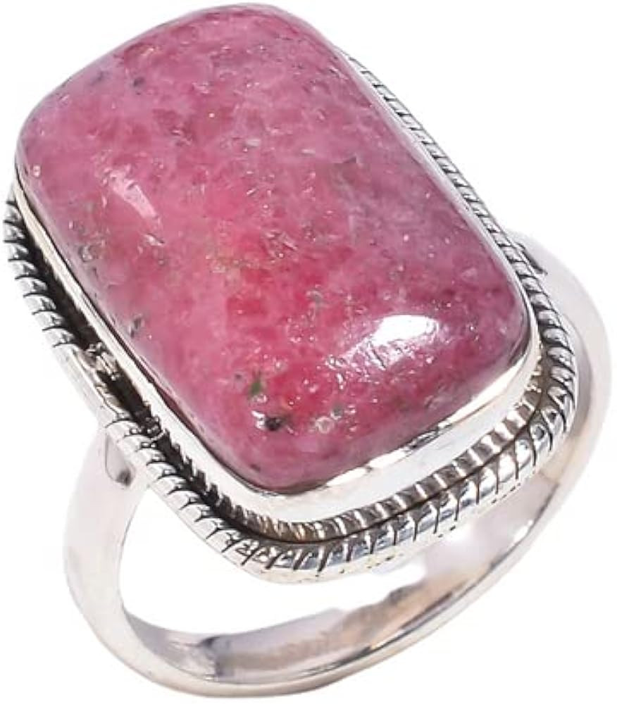 925 Sterling Silver Statement Ring For Women's || Mind Blowing A One Quality 100% Natural Rhodoni... | Amazon (US)