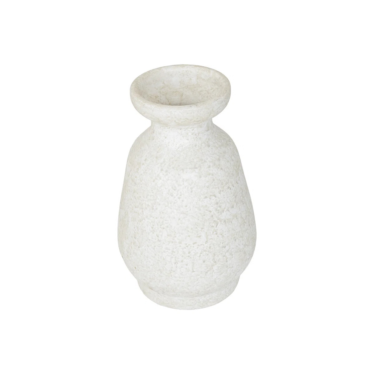 Alrick Terracotta Decorative Vase \u2013 Matte White Modern Vase for Living Room, Console Table &... | Wayfair North America