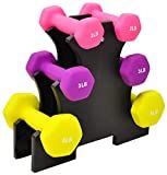 BalanceFrom BF-D235 Dumbbell Set with Stand, 20 lb | Amazon (US)