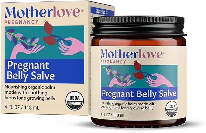 Motherlove Pregnant Belly Salve (4 oz) Moisturizing Organic Balm to Use on Growing Belly | Amazon (US)