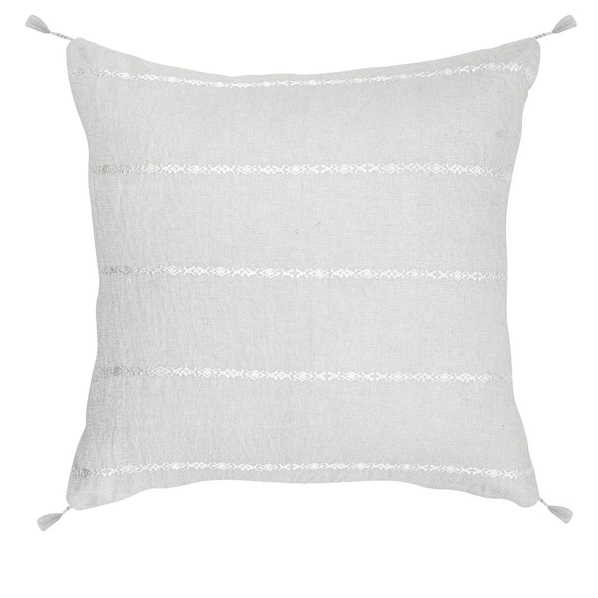 Seville Embroidered Stripe So Soft Linen Pillow 20x20 Pillow Cover Only | Target