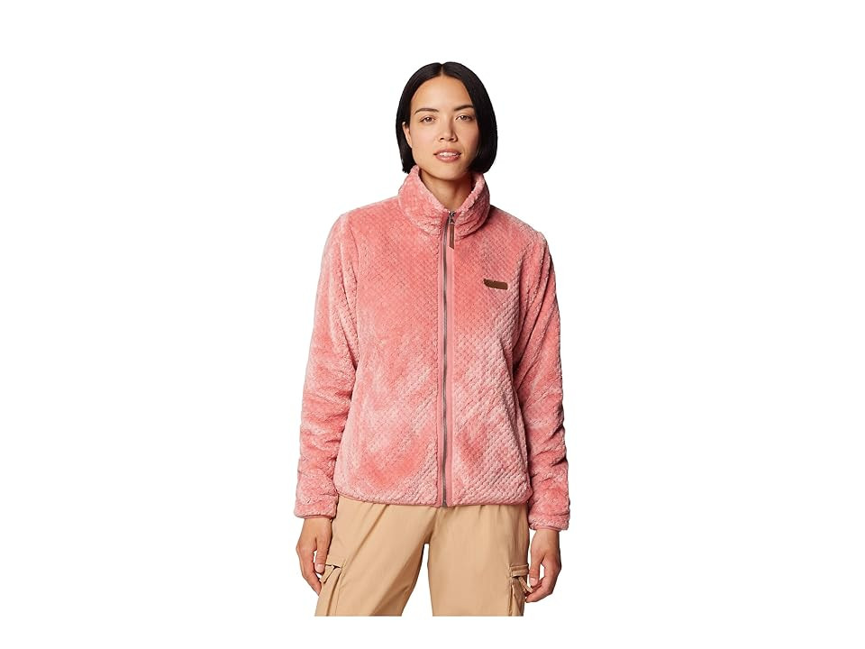 Columbia Fire Side II Sherpa Full Zip Women's Coat Pink Agave : MD, Fleece/Polyester | Zappos