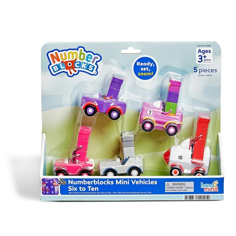 hand2mind Numberblocks Six to Ten Mini Vehicles | Walmart (US)