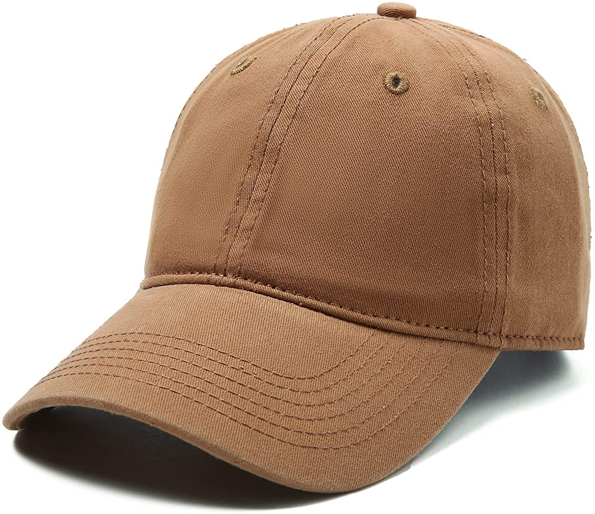 Lanzom Men Women Adjustable Baseball Cap Vintage Cotton Washed Distressed Hats Twill Plain Dad Ha... | Amazon (US)