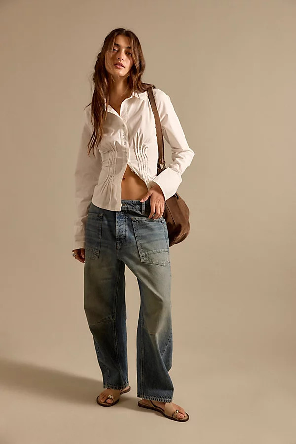 We The Free Minimalist Moxie Barrel Jeans | Free People (Global - UK&FR Excluded)
