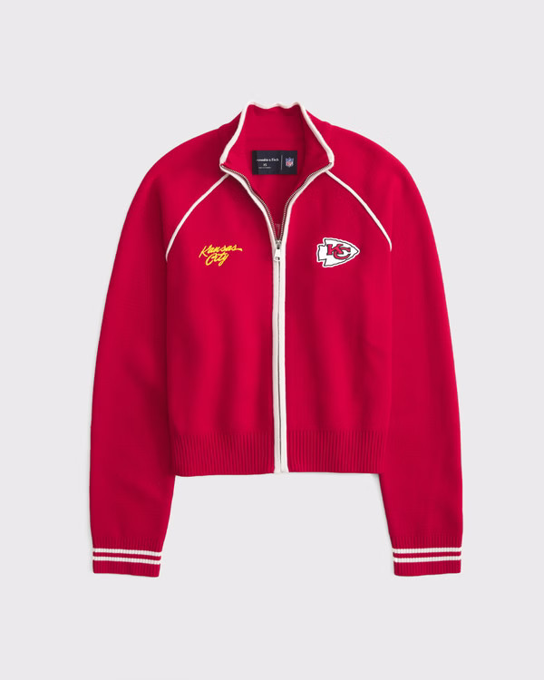 Kansas City Chiefs Mockneck Zipper Cardigan | Abercrombie & Fitch (US)