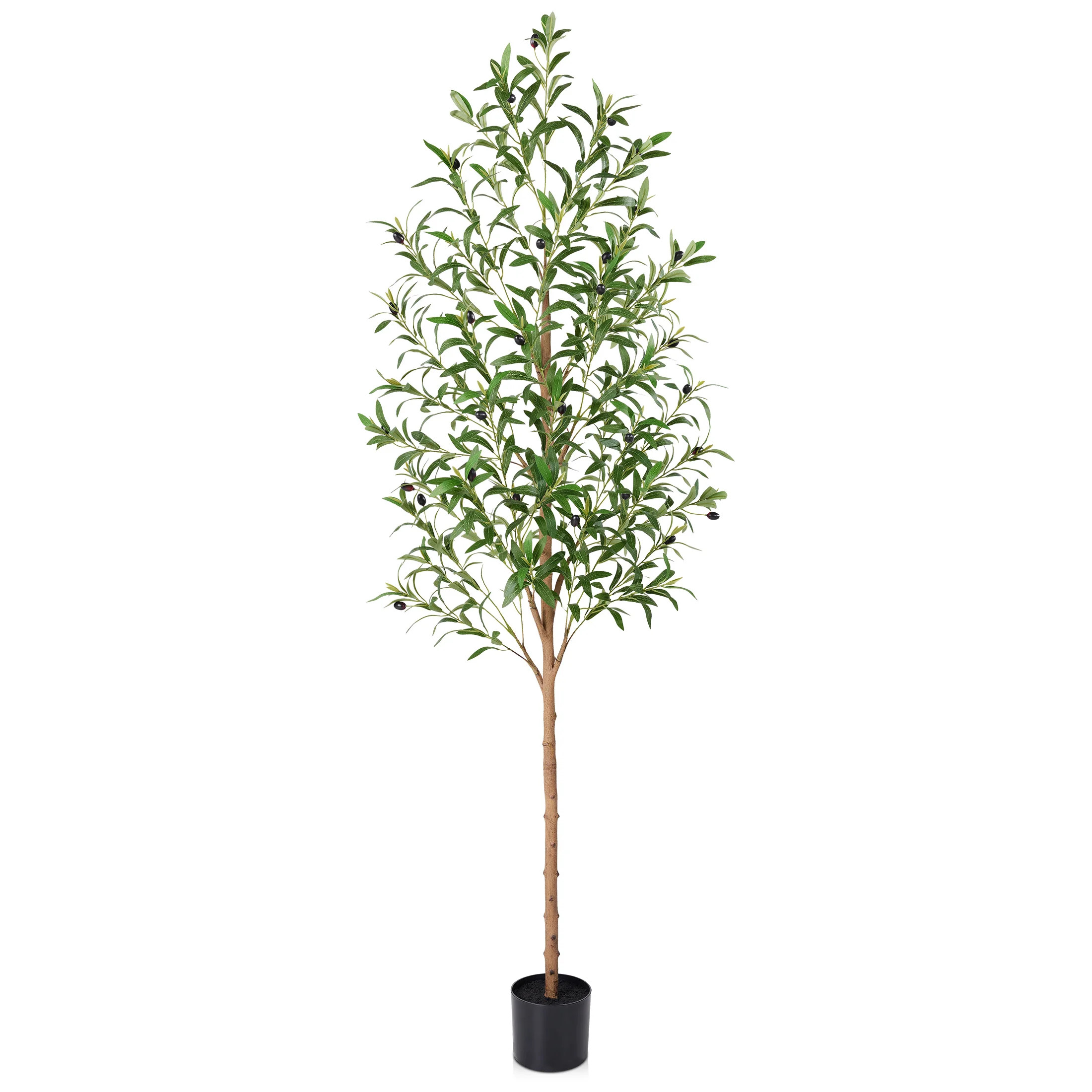 Artificial Olive Tree 6FT Tall Faux Olive Tree In Black Pot, Fake Olive Plant Indoor, Potted Artificial Tree For Living Room Home Office Corner Decor | Wayfair North America