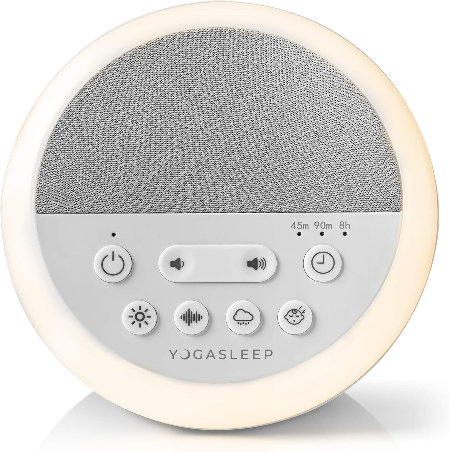 Yogasleep Nod White Noise Sound Machine, With Soft Night Light & Sleep Timer, 20 Sound Options In... | Amazon (US)