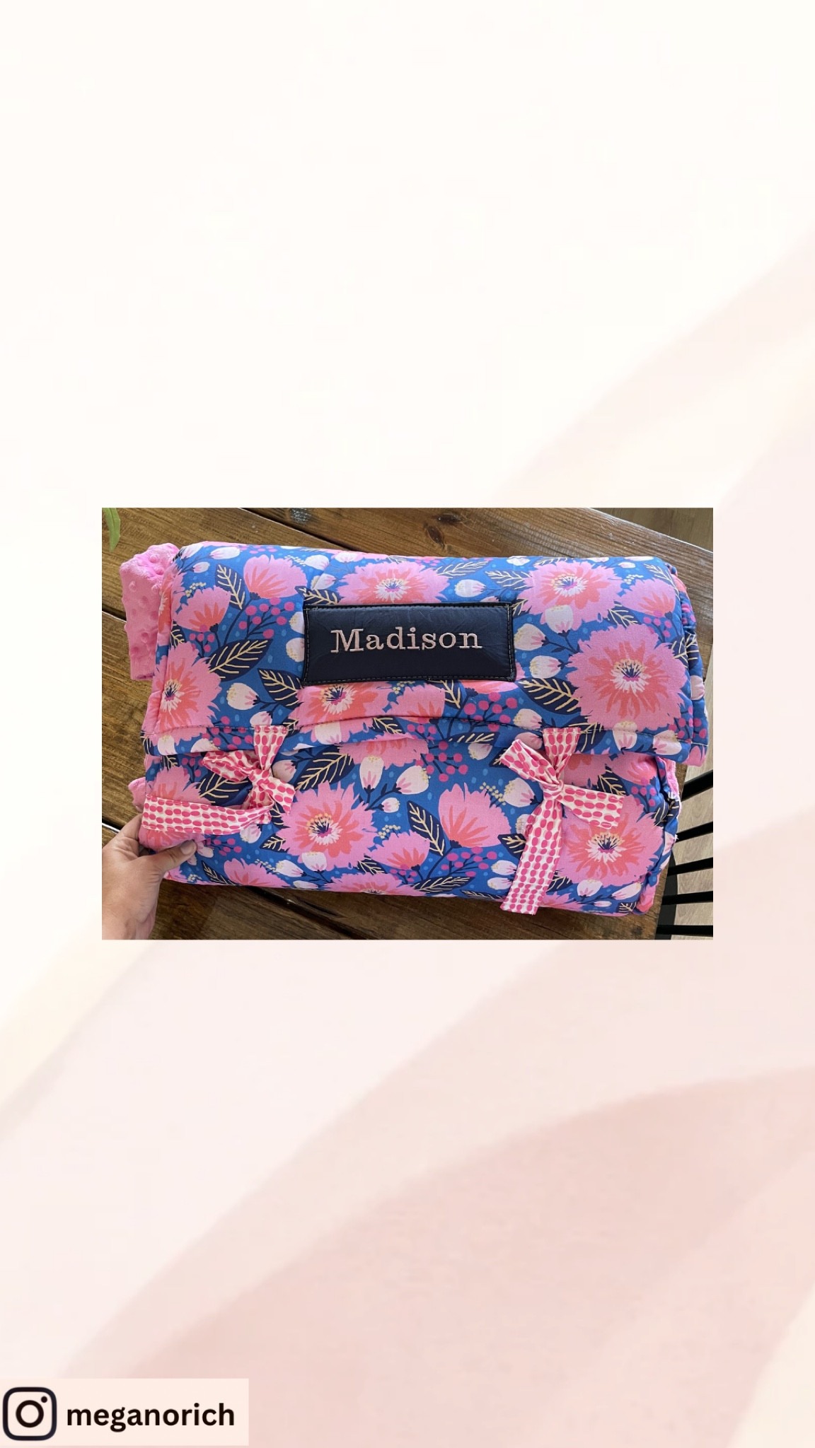 Custom nap mats from a small shop off Etsy! So cute and amazing quality!  