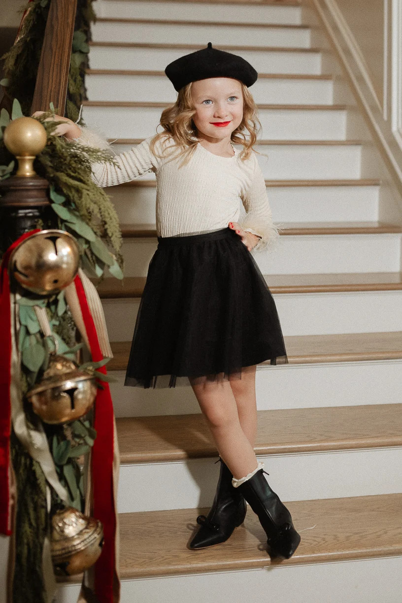 Mini Brigitte Skirt in Black Tulle | Ivy City Co