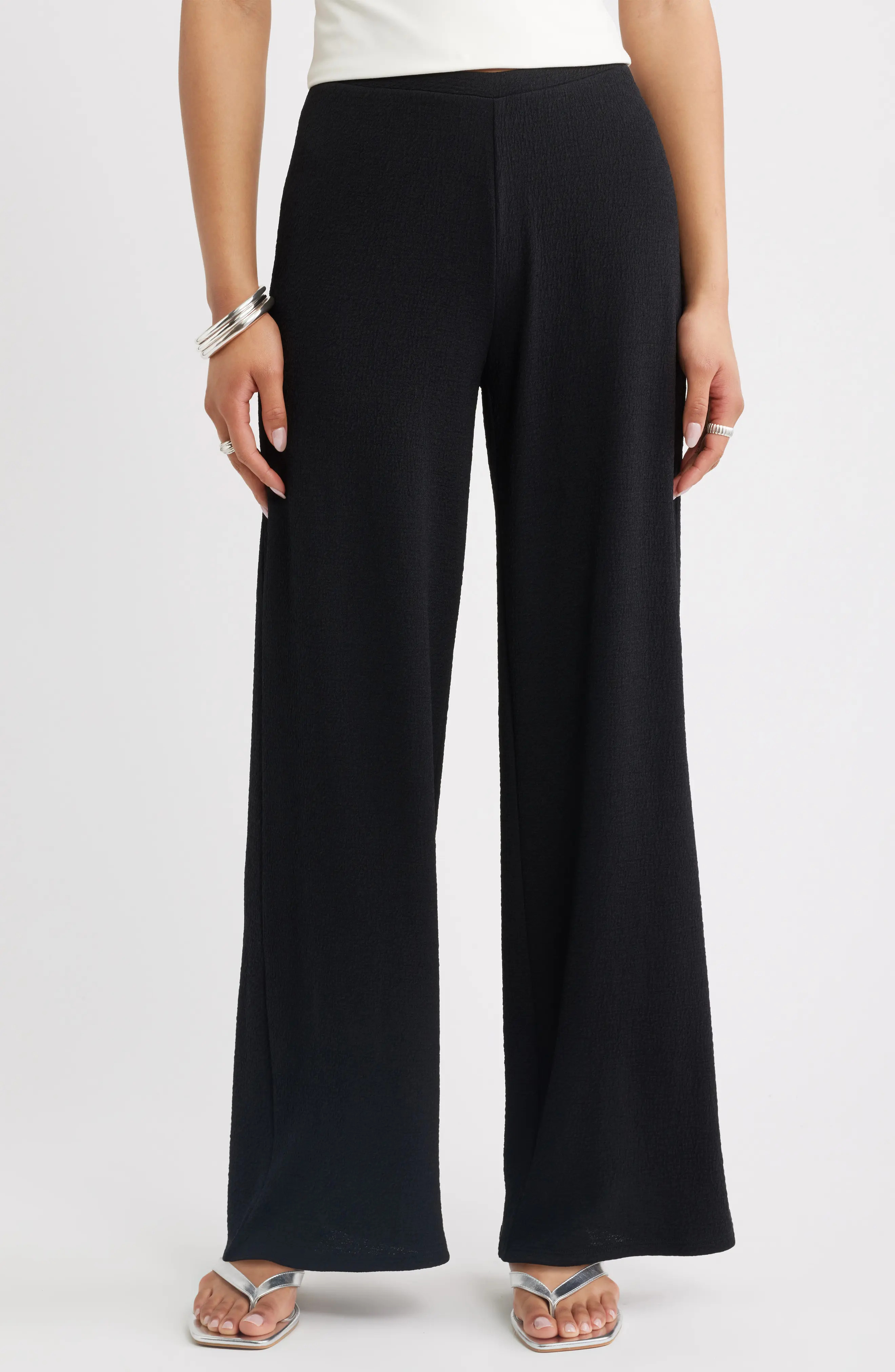 Crepe Wide Leg Pants (Women) | Nordstrom | Nordstrom