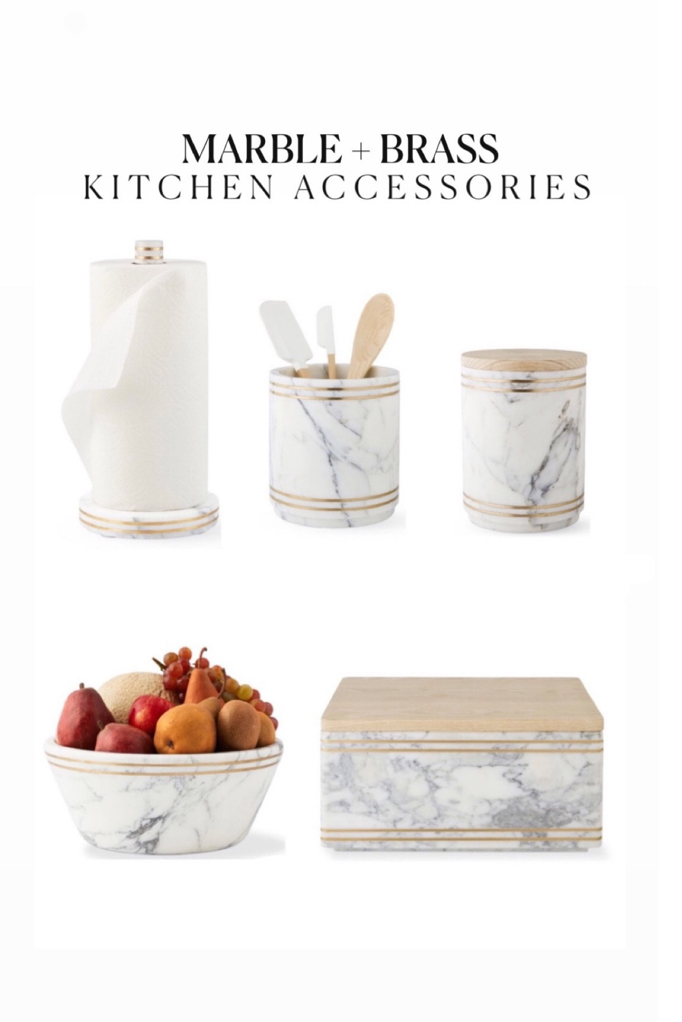 Marble and gold kitchen accessories 

#LTKsalealert #LTKhome #LTKunder50