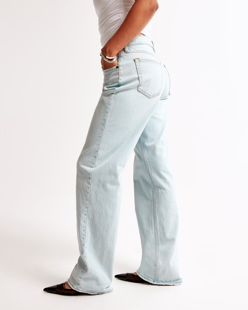 Women's Low Rise Baggy Jean | Women's Bottoms | Abercrombie.com | Abercrombie & Fitch (US)