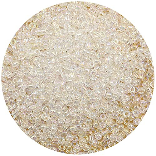 Bala&Fillic Raibow Clear Color 4mm Seed Beads About 1200pcs/100Grams in Bag, 6/0 Glass Craft Bead... | Amazon (US)