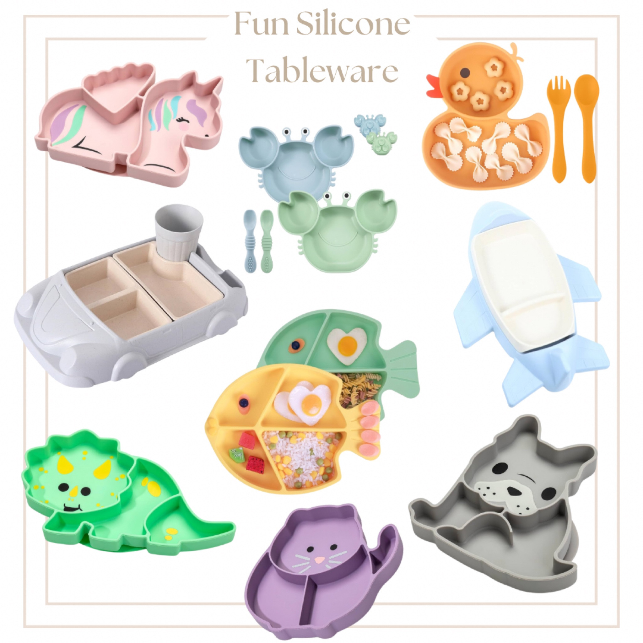 Fun Silicone Tableware for Kids!! 

#LTKHome #LTKBaby #LTKKids