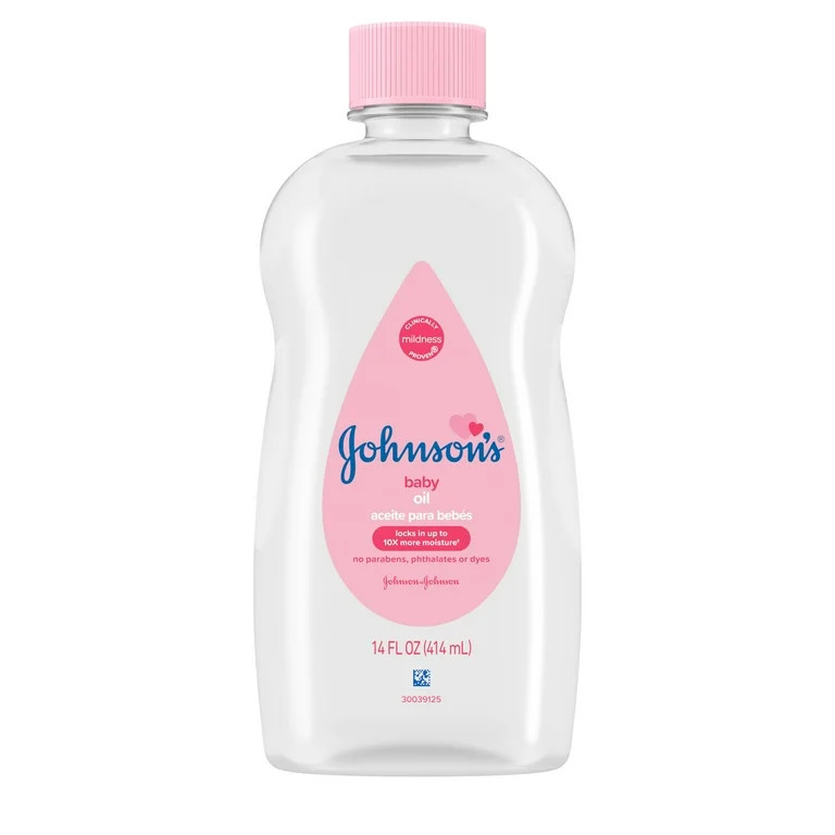 Johnson's Baby Body Moisturizing Oil, Liquid Mineral Oil for Baby Massage, Original, 14 fl oz | Walmart (US)