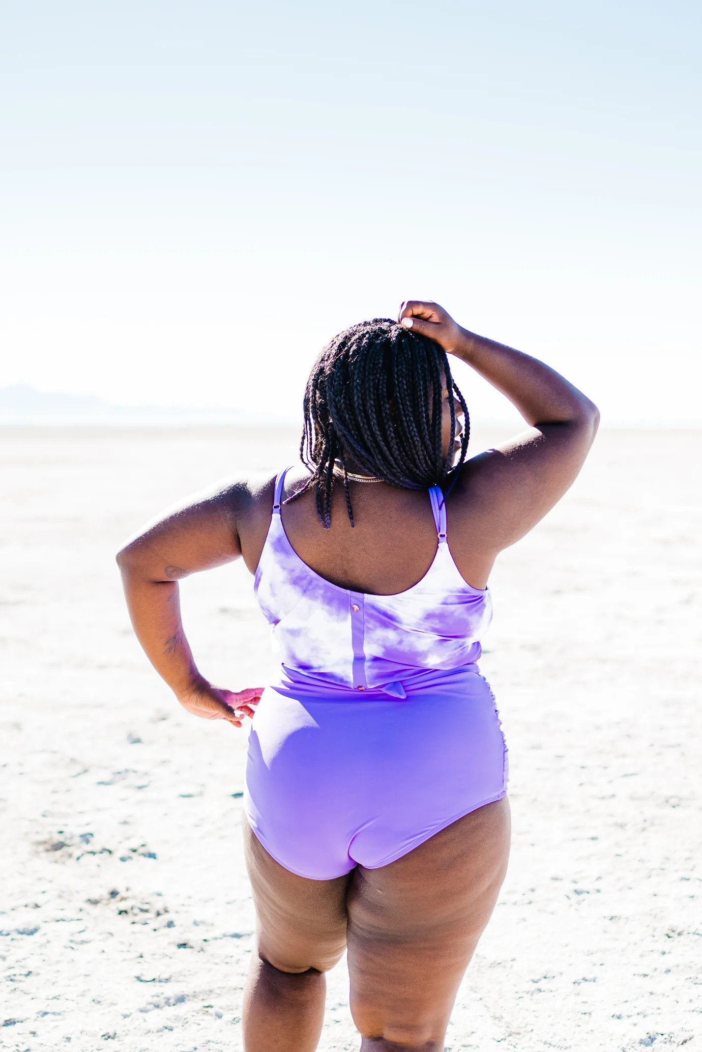 The Lounger Top | Tie Dye Neon Purple | Coral Reef Swim