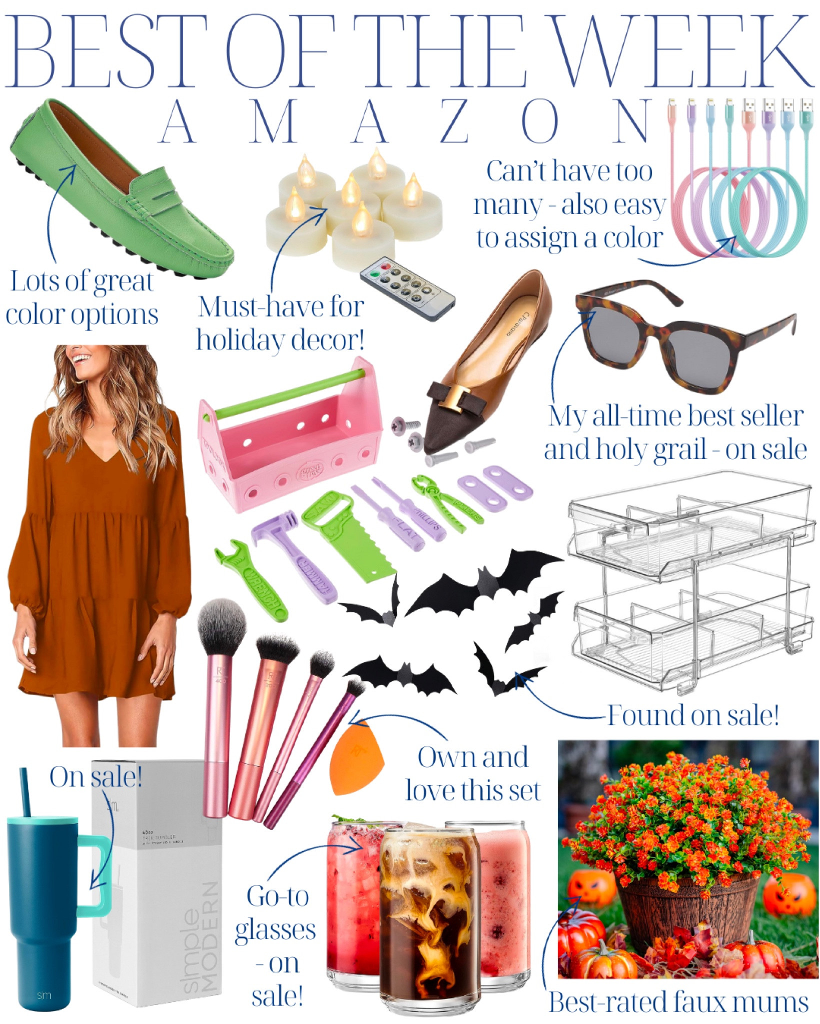 Best of the Week - Amazon finds! FOTD, fall style, fall outfit, fall fashion, fall dress, fall front porch, fall decorations, fall decor, Halloween decorations, Halloween decor, classic style, flats, loafers 

#LTKhome #LTKstyletip #LTKfindsunder50