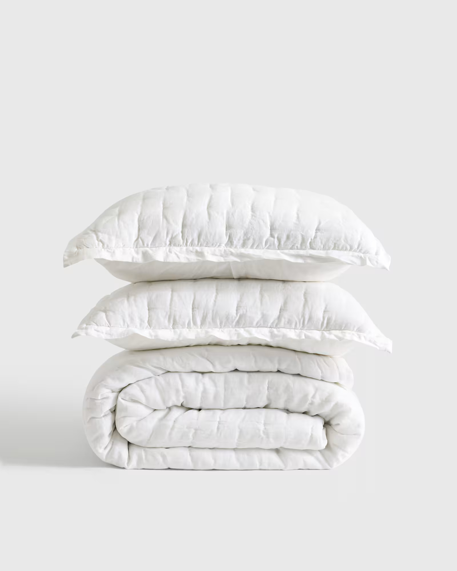 White European Linen Dream Quilt Set | Quince