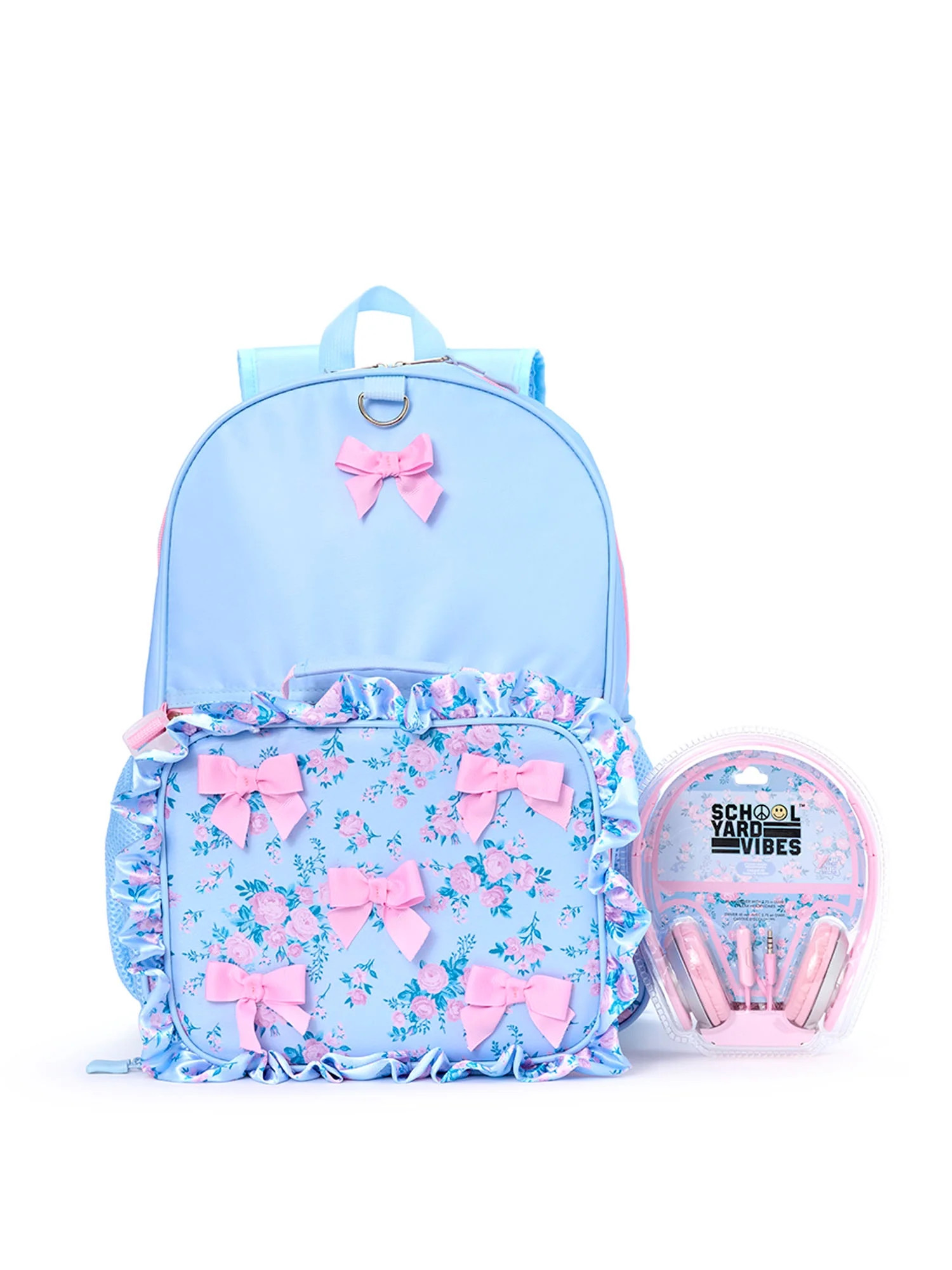 Schoolyard Vibes 17" 3 Piece Backpack Set with Headphones and Kids Lunch Box | Walmart (US)