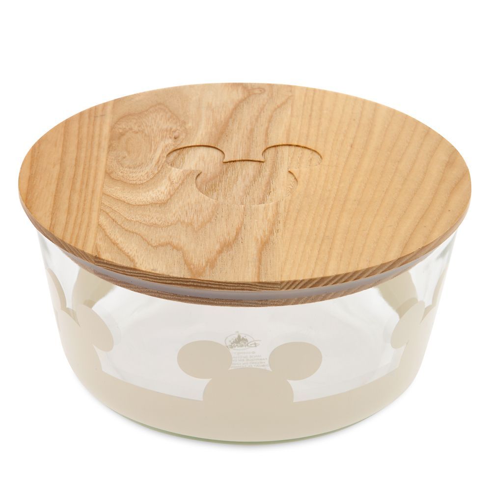 Mickey Mouse Icon Glass Bowl with Lid – Mickey Mouse Home Collection | Disney Store