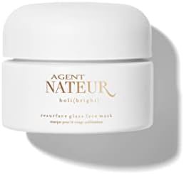 Agent Nateur - h o l i ( b r i g h t ) Natural Resurfacing Glass Face Mask | Vegan, Non-Toxic, Cl... | Amazon (US)