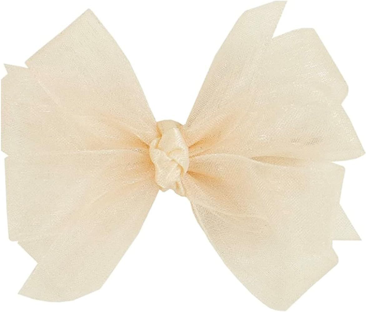 Wee Ones Baby Girls' Classic Organza Double Hair Bow on a WeeStay No-Slip Hair Clip | Amazon (US)