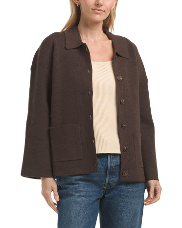 Collared Pocket Cardigan | TJ Maxx