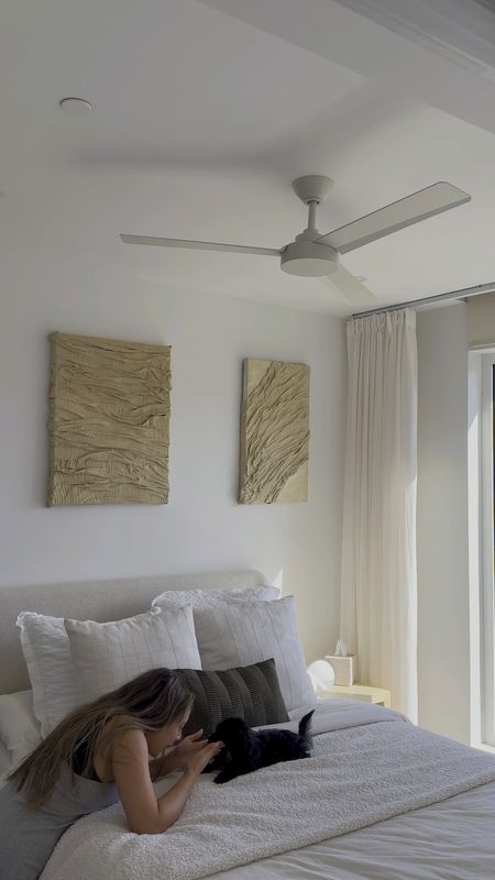 My bedroom set up! Including the renter friendly sheet curtains I installed 💪🏽

#LTKstyletip #LTKhome #LTKVideo