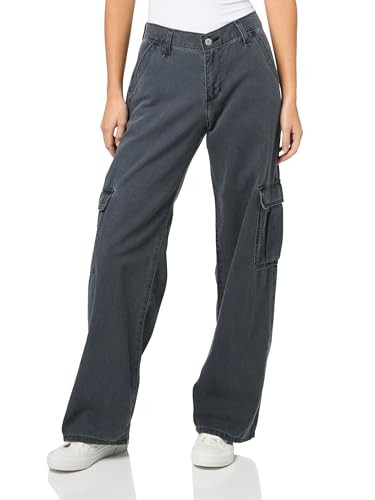 Levi's Women's Superlow Loose Cargo Pants, (New) Meteorite Pigment, 25 Regular | Amazon (US)