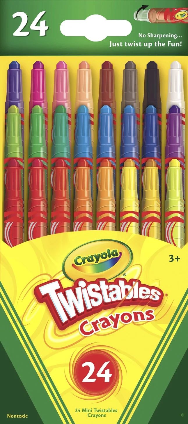 Crayola Twistables Mini Crayon Set, 24 Ct, Back to School Supplies, Multi-Color | Walmart (US)