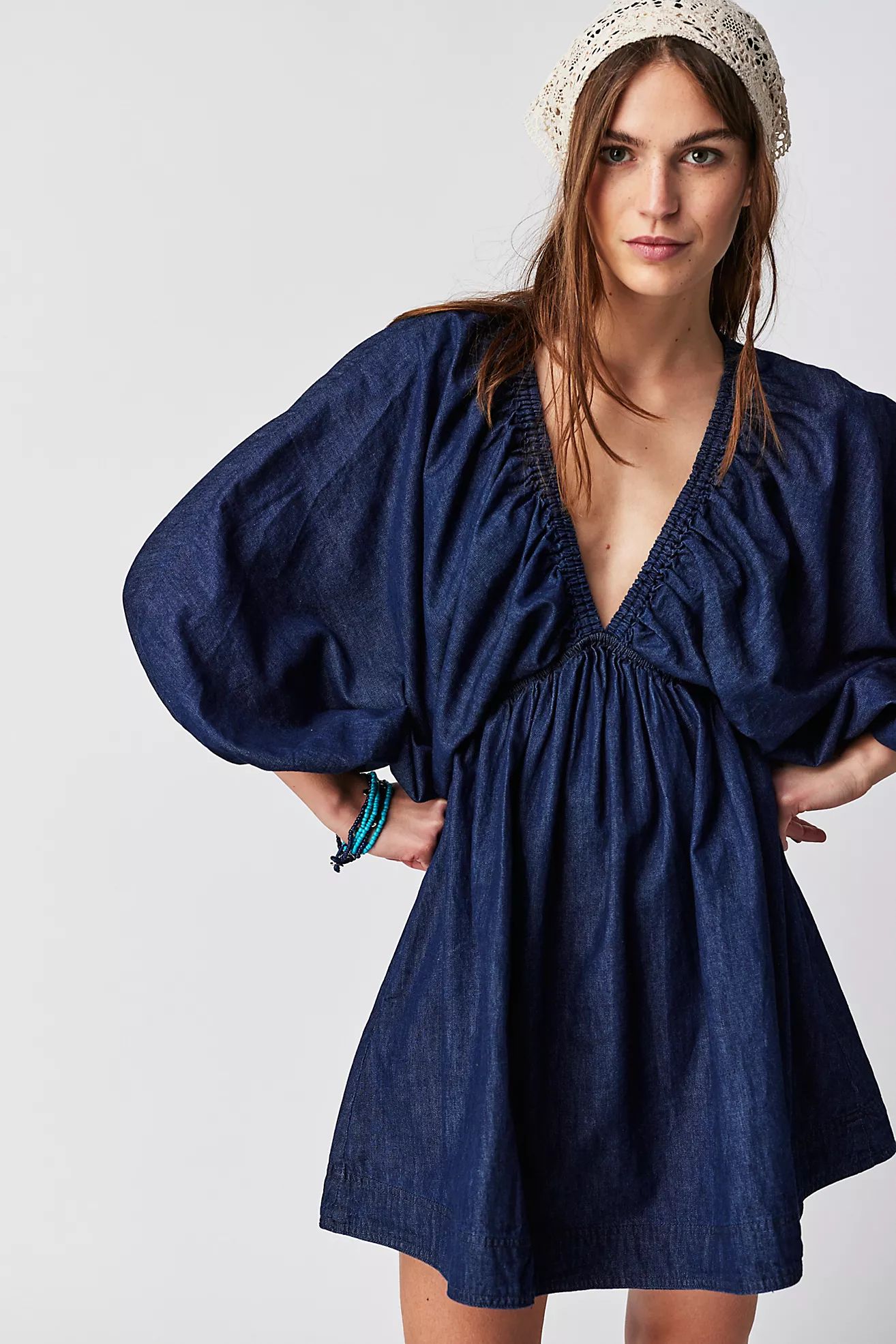 Portia Denim Mini Dress | Free People (Global - UK&FR Excluded)