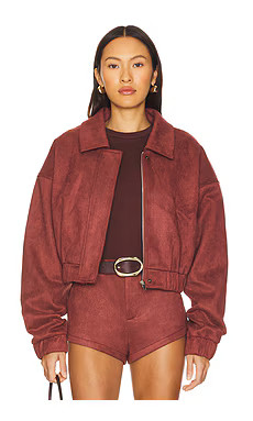 Nakedvice The Selene Jacket in Burgundy from Revolve.com | Revolve Clothing (Global)