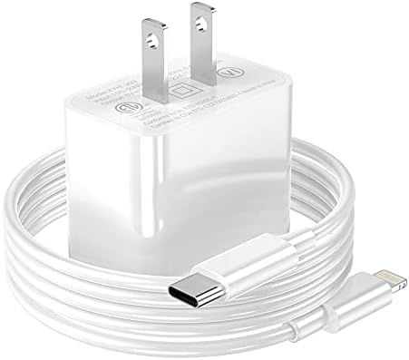 [Apple MFI Certified] iPhone Charger Apple Block USB C Fast Wall Plug with 6ft USB C to Lightning... | Amazon (US)