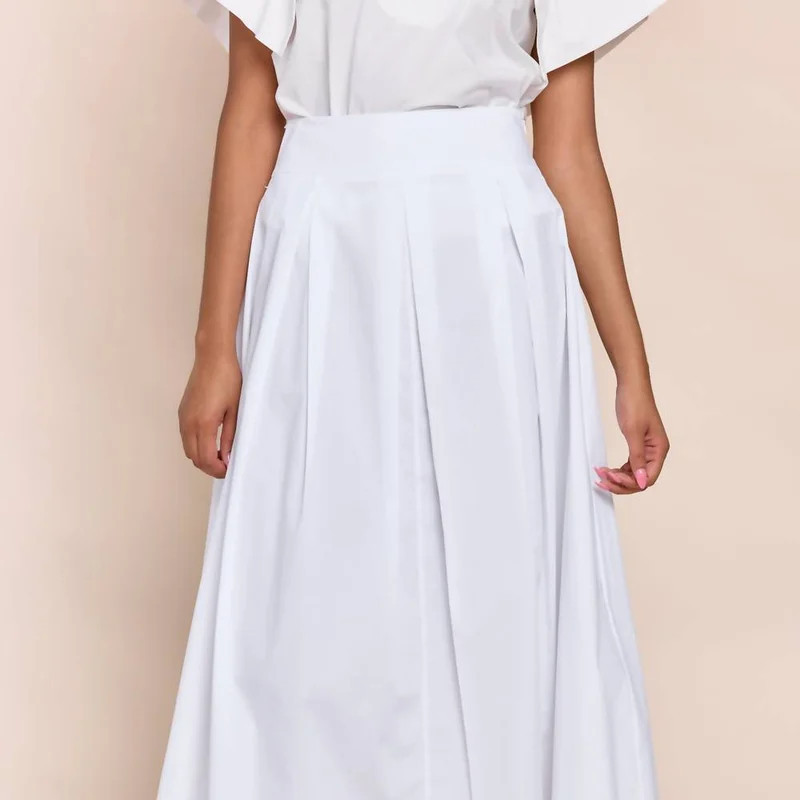 SOFIA Moxi Skirt In White - White | Verishop