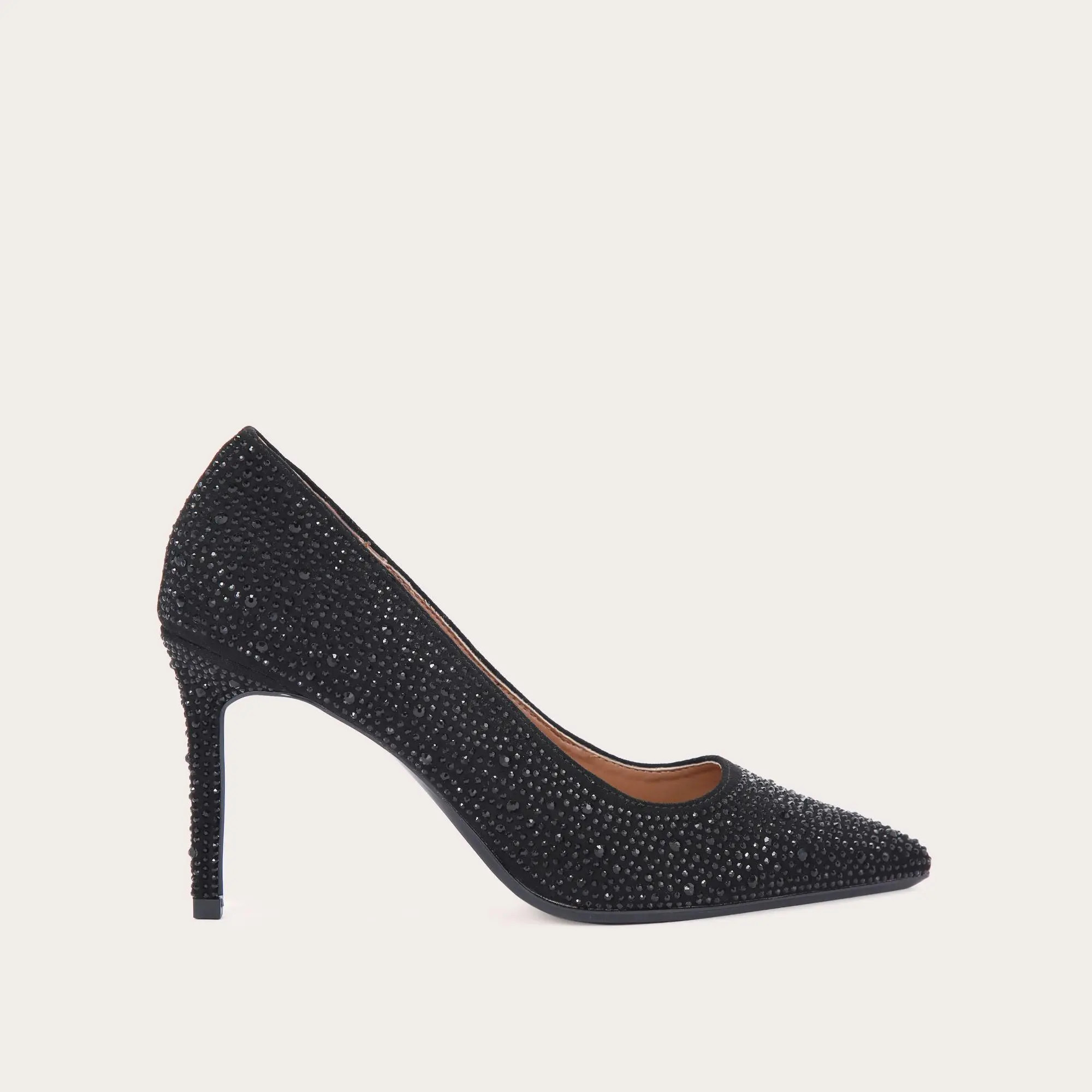 LOVEBIRD COURT Black Crystal Court Heels by CARVELA | Carvela