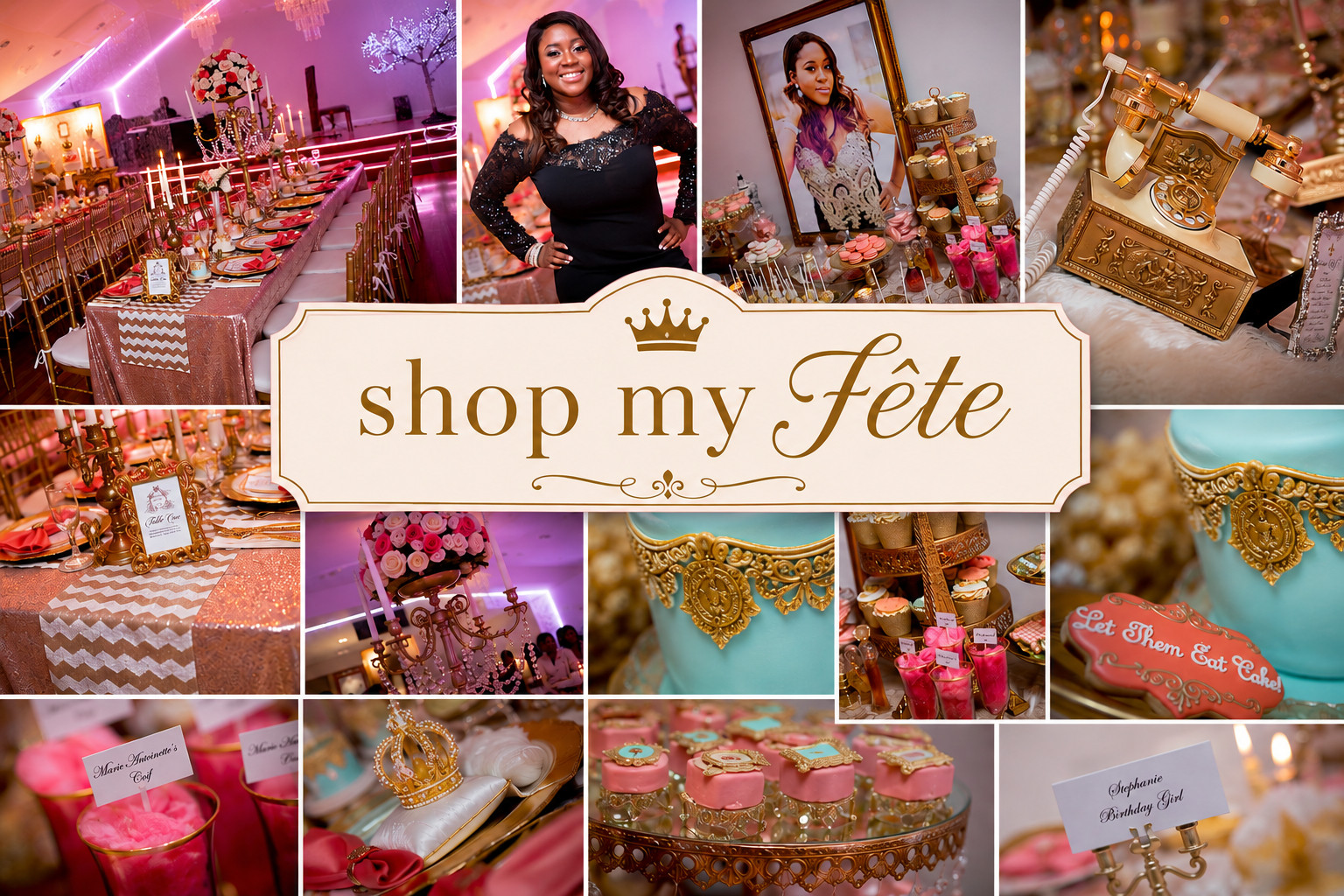 Fit for a queen. 👑✨

Every detail of my Royal Fête was thoughtfully curated—from the elegant tabletop and Marie Antoinette-inspired desserts to the gold accents that brought the celebration to life. I've rounded up the décor, entertaining essentials, and lookalike finds so you can recreate the magic for your own celebration.

Everything is linked in my Royal Fête collection. 💕 #LTKParty #LTKHome #LTKFinds 

 #LTKstorytime #LTKHome #LTKWedding