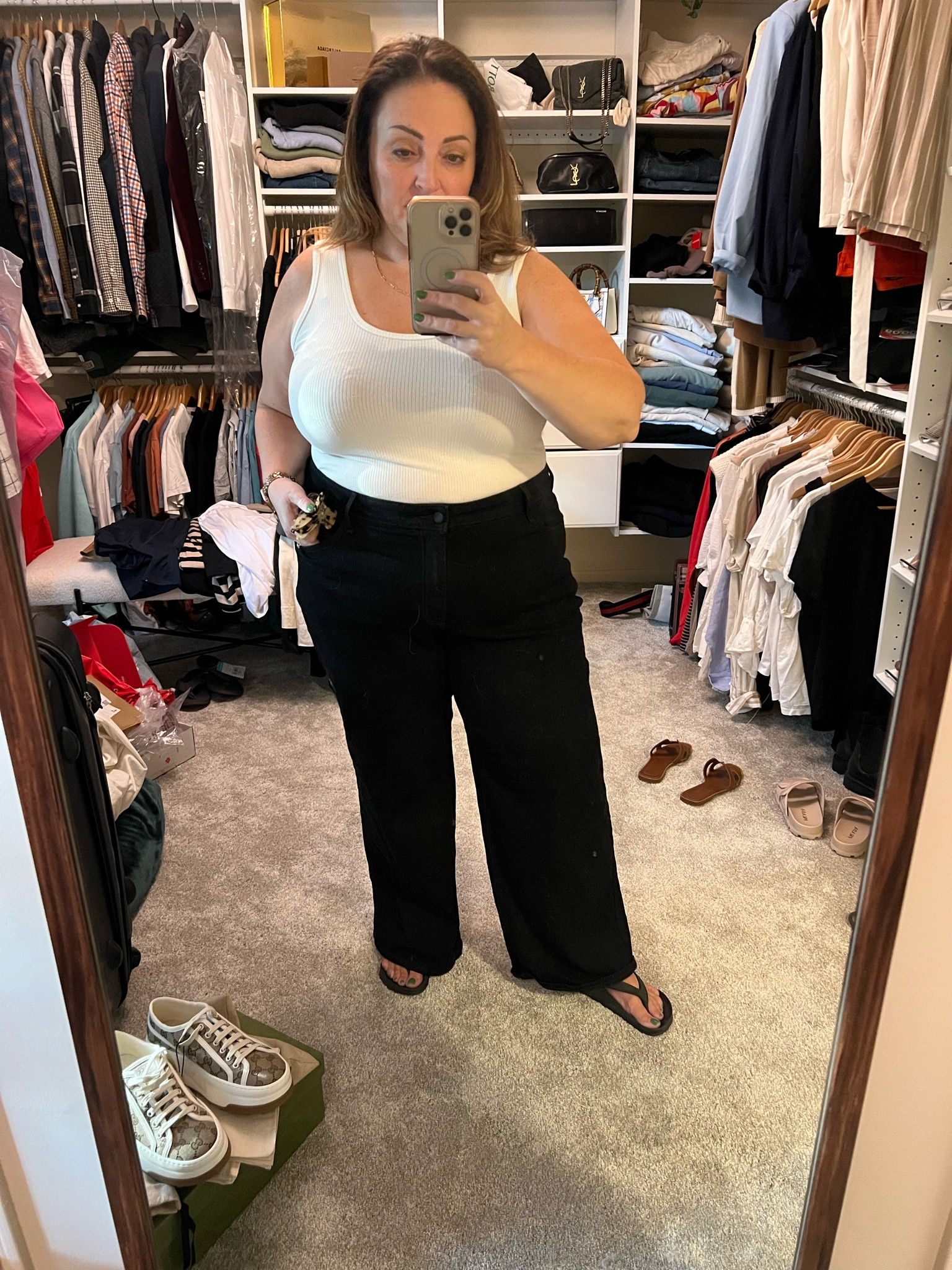 Wide leg denim is trending this fall! I’m loving these wide leg black jeans from Old Navy. 

#LTKcurves #LTKover40 #LTKSeasonal