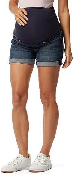 Levi Strauss Signature Gold Women's Maternity Mid-Rise Shortie Shorts | Amazon (US)