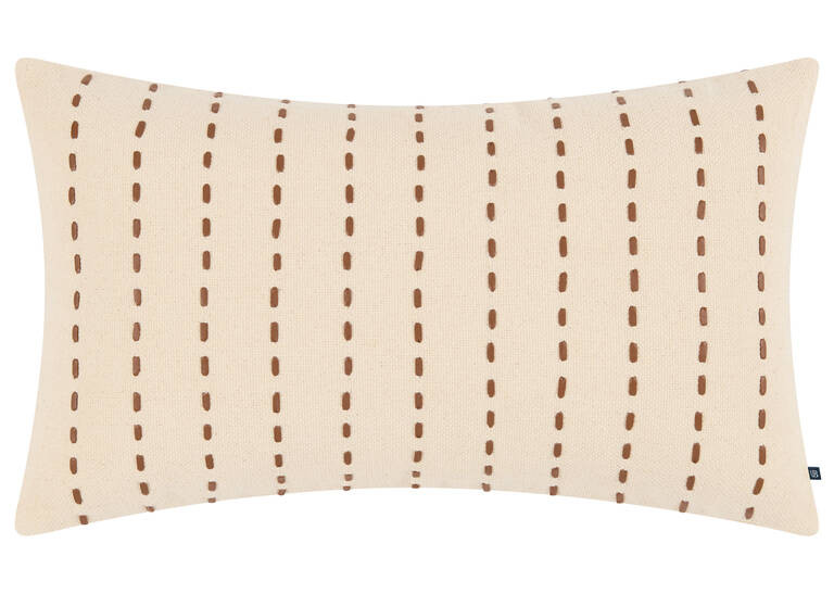 Lacey Pillow 14x24 Natural/Caramel | Urban Barn