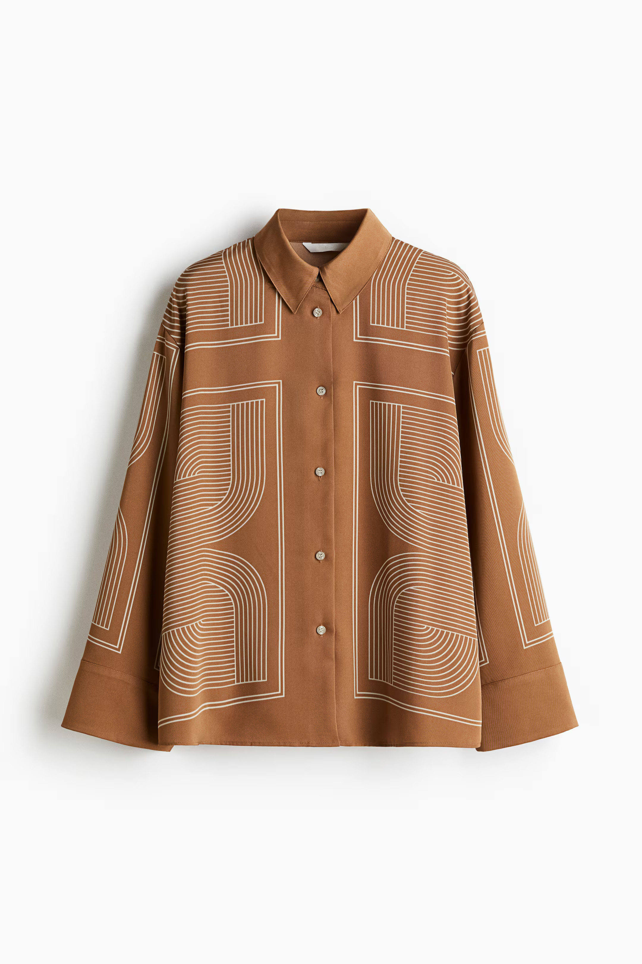 Oversized twill shirt | H&M (UK, MY, IN, SG, PH, TW, HK)