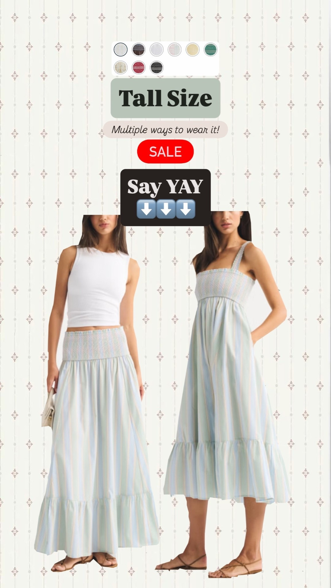 ⚠️log into account on site and add coupon for 25% off all dresses 

Tall dresses

#LTKSaleAlert #LTKTall #LTKSeasonal