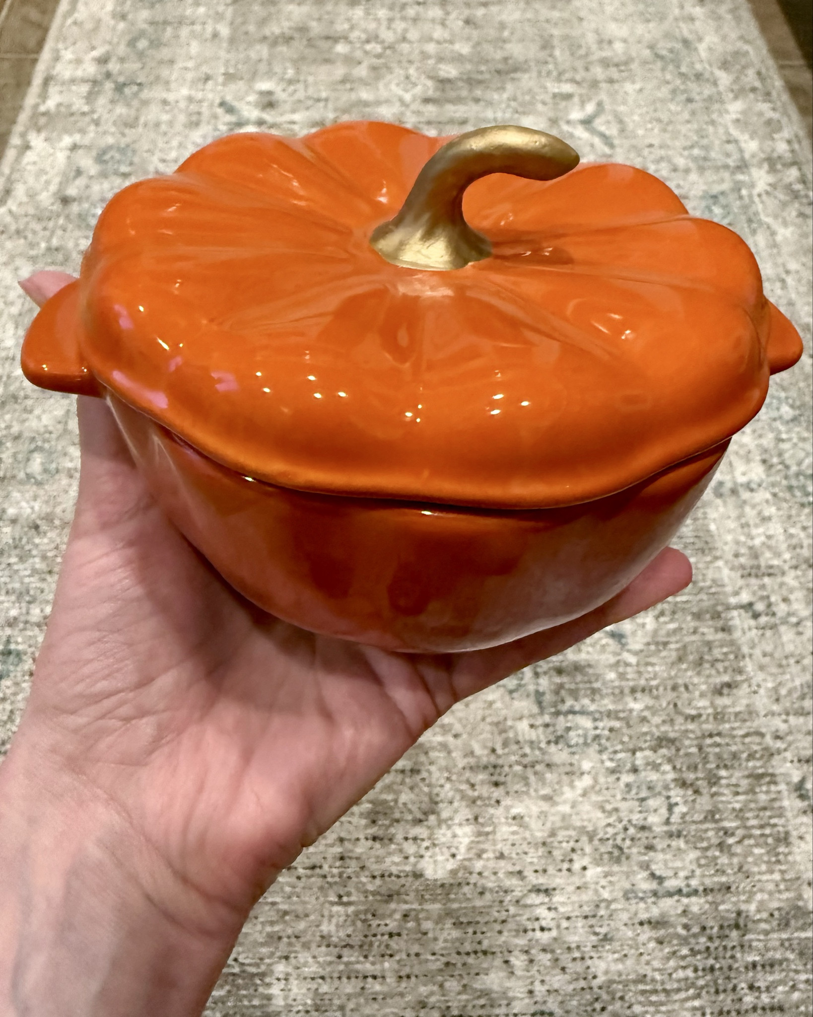 The Pioneer Woman Stoneware 2 Cup Pumpkin Cocotte with Lid, only $6.97, available in 3 colors. 
These are perfect for single servings of soup, dips, casseroles or desserts. 




Walmart fall home finds, thanksgiving tableware, pumpkin dish, pumpkin shaped Dutch oven, pumpkin soup tureen, pumpkin serving bowl, pumpkin Dutch oven 

#LTKSeasonal #LTKFindsUnder50 #LTKHome #LTKParties