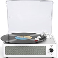 Vintage Record Players for Vinyl with Speakers Belt-Driven Retro Turntable LP Player Support 3-Sp... | Amazon (US)